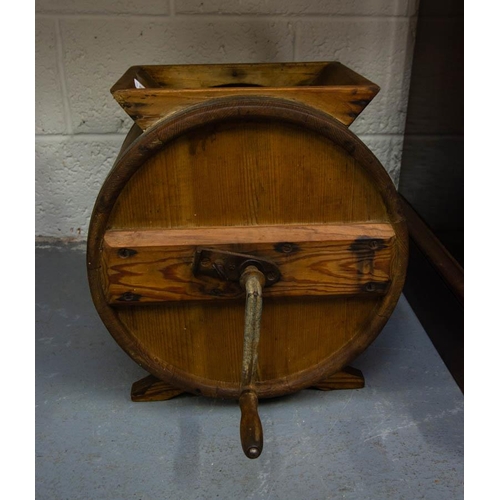 131 - PITCH PINE BUTTER CHURN