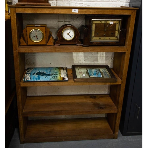 136 - OPEN BOOKSHELF