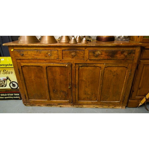 148 - ANTIQUE PINE SIDE CABINET
