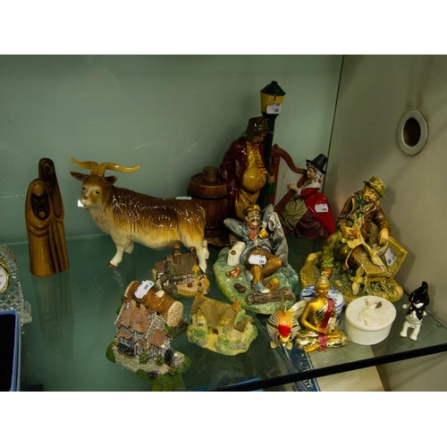 208 - LOT OF DOGS + ORNAMENTS