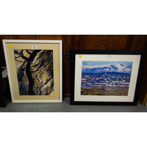 210 - 2 FRAMED PHOTOS OF TRAMORE + 2 FRAMED SEASIDE PHOTOS