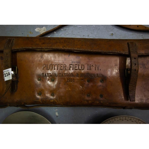 234 - PLOTTER FIELD MK IV INSTRUMENT IN LEATHER CASE