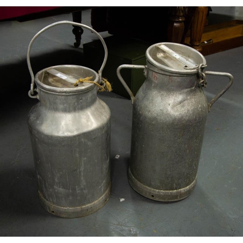37 - 2 ALUMINUM CHURNS 50H CM