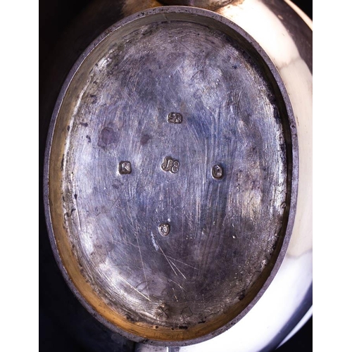 4 - SILVER TEA POT - JOHN EAMES LONDON 1805 607G