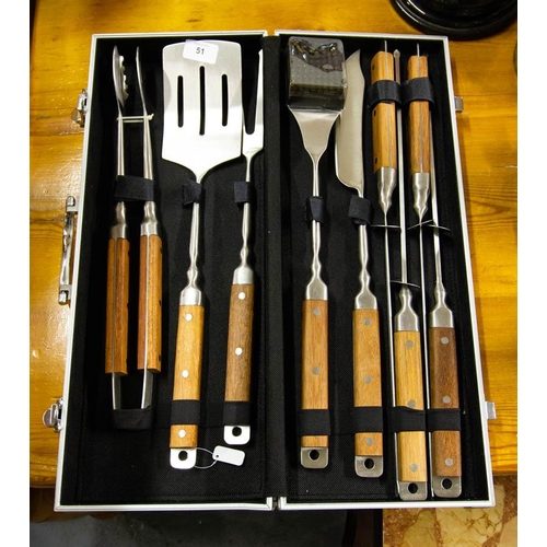 51 - BARBEQUE SET IN CASE