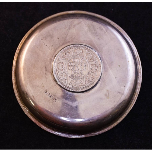 9 - 2 INDIAN COIN BOWLS. SILVER 1915/1916 98G