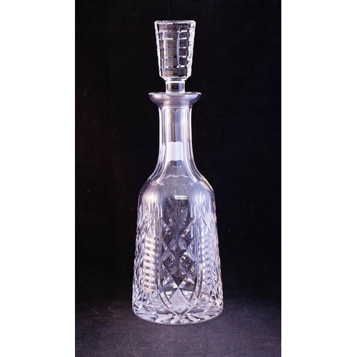 197 - WATERFORD CRYSTAL CLARE 49 PIECE SUITE - DECANTER + 6 EACH CHAMPAGNE, CLARET, HOCK, PORT, 12OZ TUMBL... 