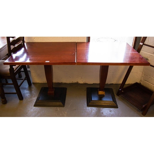 613 - 2 SQUARE TOP RESTAURANT TABLES