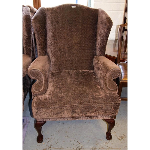 618 - PAIR OF QUALITY WING BACK ARM CHAIRS