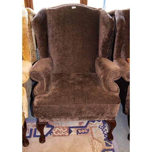 619 - PAIR OF QUALITY WING BACK ARM CHAIRS