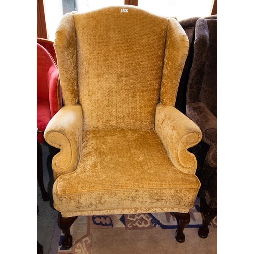 620 - PAIR OF QUALITY WING BACK ARM CHAIRS