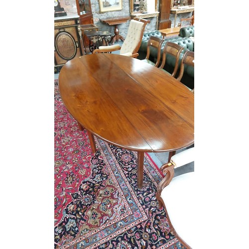 220 - QUALITY ANTIQUE MAHOGANY HUNTING TABLE 8FT. (240CM) LONG