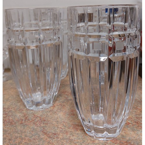 87 - SET OF 4 WATERFORD CRYSTAL MARQUIS TUMBLERS 
15CM HIGH