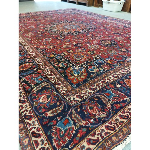 82 - VINTAGE MASHAD RUG WITH SIGNATURE
327 X 240