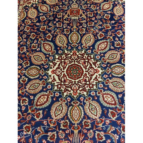 80 - PERSIAN TABRIZ RUG WITH CHASAFI DESIGN 
302X 106CM