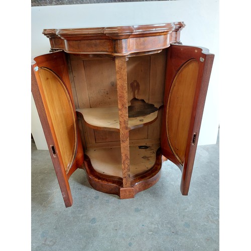 53 - UNUSUAL WALNUT SHAPED SIDE CABINET
76CM W, 91CM H, 45CM D