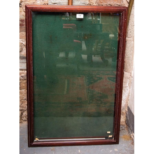 139 - MENU OR MEDAL WALL DISPLAY CASE. 58 X 88CM