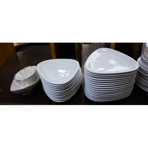 201 - LOT OF WHITE CROCKERY