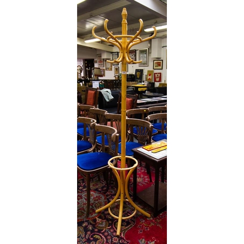 236 - BENTWOOD HAT + COAT STAND