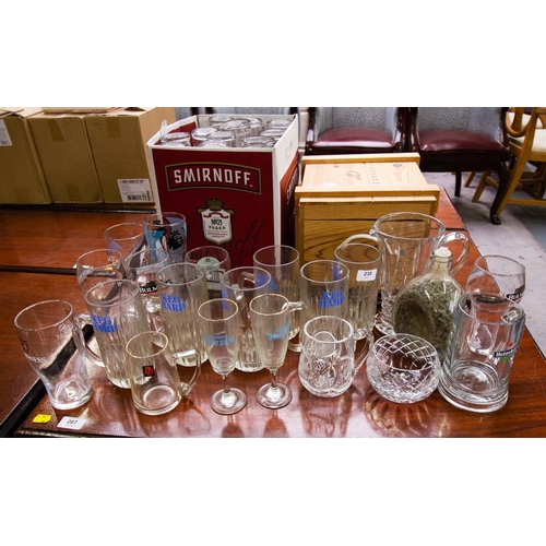 238 - LOT OF MISC GLASSES AND TANKARDS