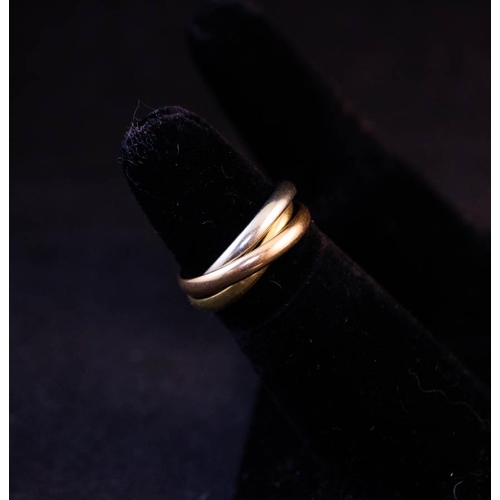 197 - 18K RUSSIAN GOLD BAND SIZE I