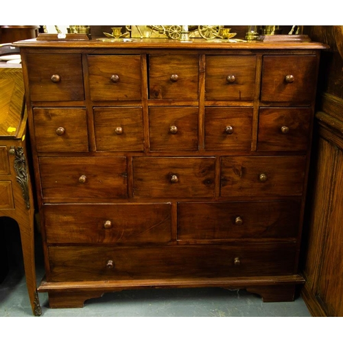 296 - NEAT 16 DRAWER CHEST 100L X 40D X 103H CM