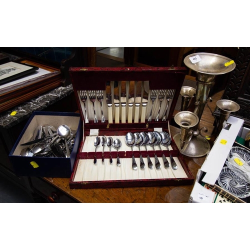 485 - LOT OF CUTLERY & ODDMENTS