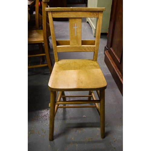 509 - 6 SCHOOL CHAIRS