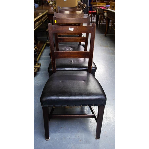 518 - SET OF 6 VICTORIAN MAHOGANY DINING CHAIRS