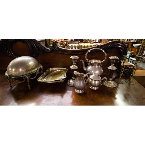 533 - LOT OF PLATES + SILVER PLATE