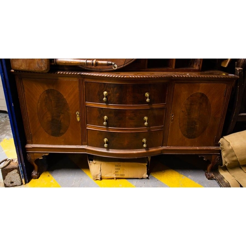 542 - MAHOGANY ROPE EDGE SIDEBOARD