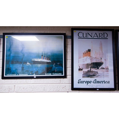 99 - 5 CUNARD LINE COLOUR SHIPPING POSTERS 1996