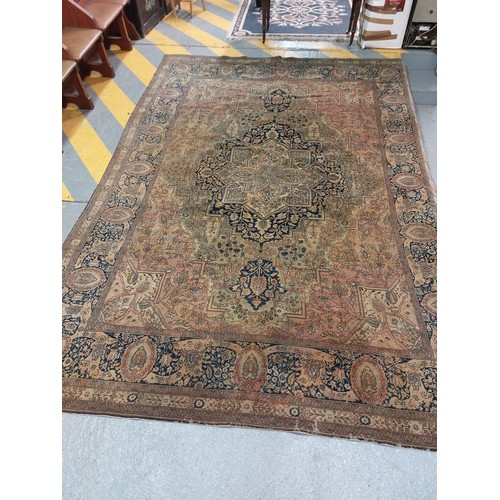 547 - LARGE ANTIQUE BLUE RUG

370 x 262cm