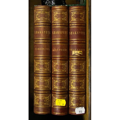 113 - 6 VOLUMES OF HISTORY OF TOWN AND COUNTY + 3 SHAKESPEARE BOOKS