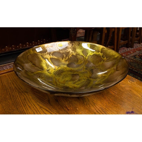 129 - LARGE GLASS CENTRE BOWL