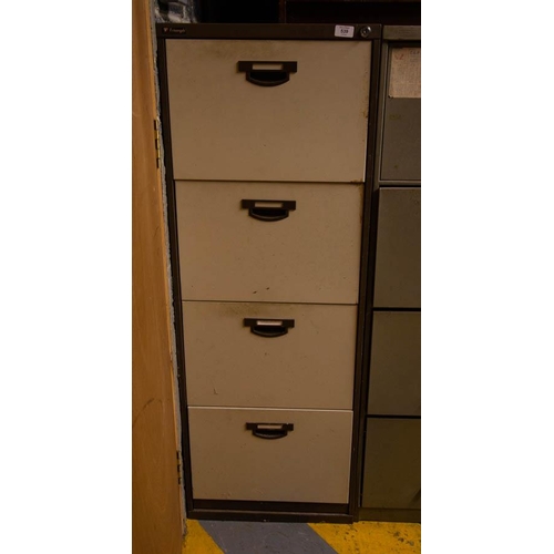 539 - 4 DRAWER FILING CABINET - CREAM