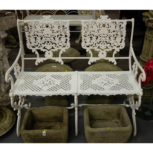 CAST IRON 2 SEATER BENCH