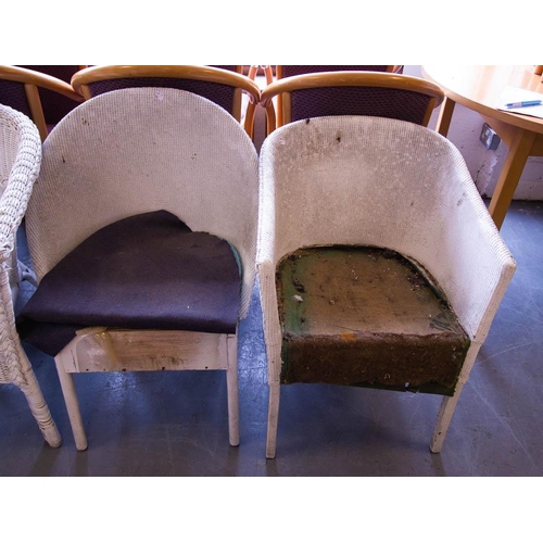 535 - 6 ASSORTED LLOYD LOOM CHAIRS