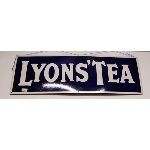 692 - ENAMEL LYONS TEA SIGN 92 C 30CM