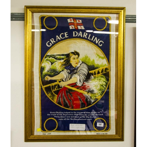 699 - RNLI GRACE DARLING FRAMED PICTURE