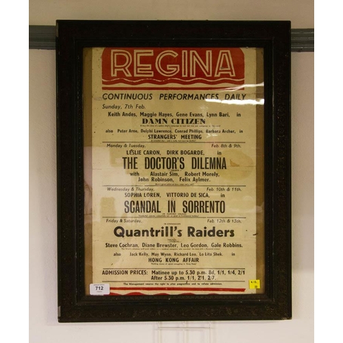 712 - REGINA CINEMA POSTER