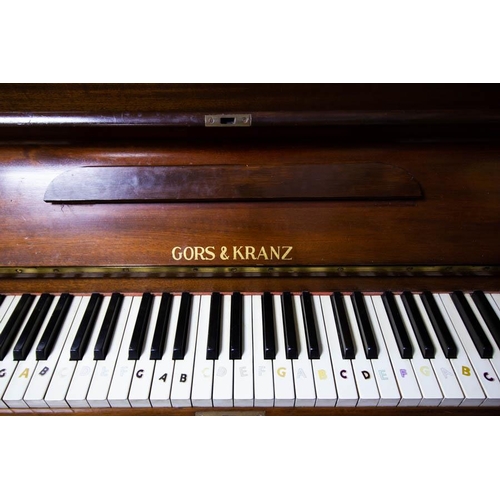 232 - MAHOGANY OVERSTRUNG PIANO - GORS + KRANZ