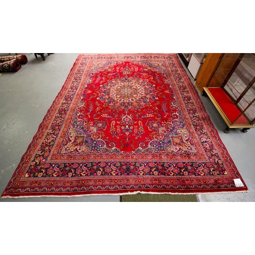 245 - VINTAGE PERSIAN MASHAD RUG 400 X 300 CM