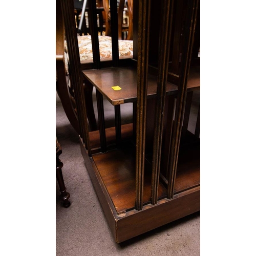 281 - INLAID REVOLVING BOOKCASE AF