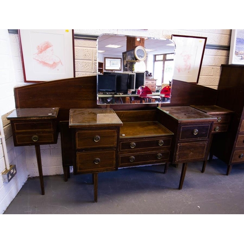 564 - 4 PIECE INLAID BEDROOM SUITE