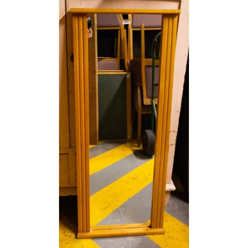 634 - 6 TALL OAK FRAME MIRRORS