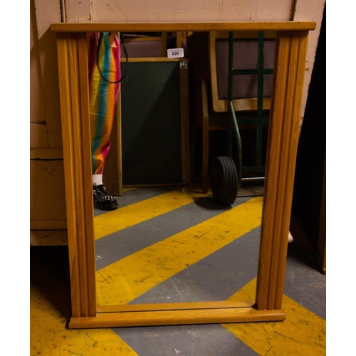 638 - 8 OAK FRAME MIRRORS