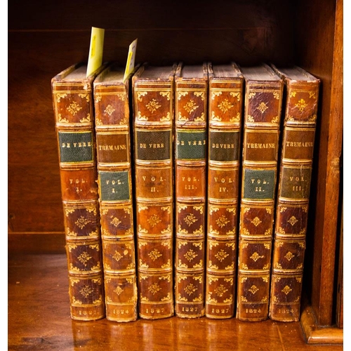 73 - 3 VOLUMES TREMAINE 1825 + 4 VOLUMES DEVERE 1827