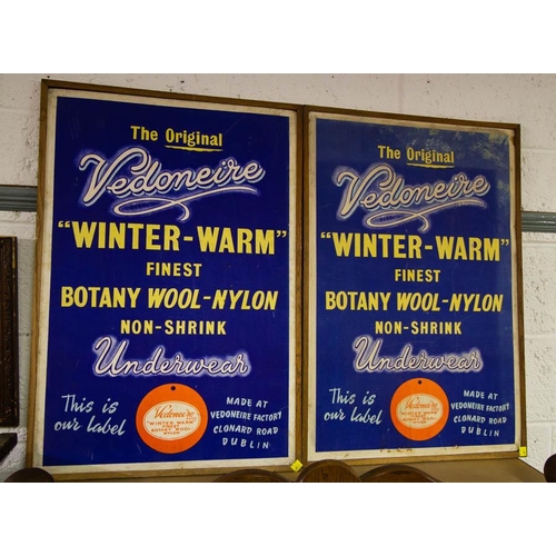 75 - 2 VEDINIERE ADVERTISING SIGNS