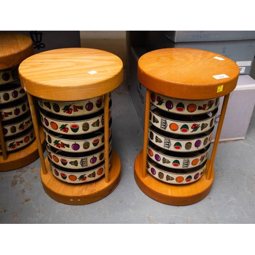 317 - 4 FRUIT MACHINE STOOLS